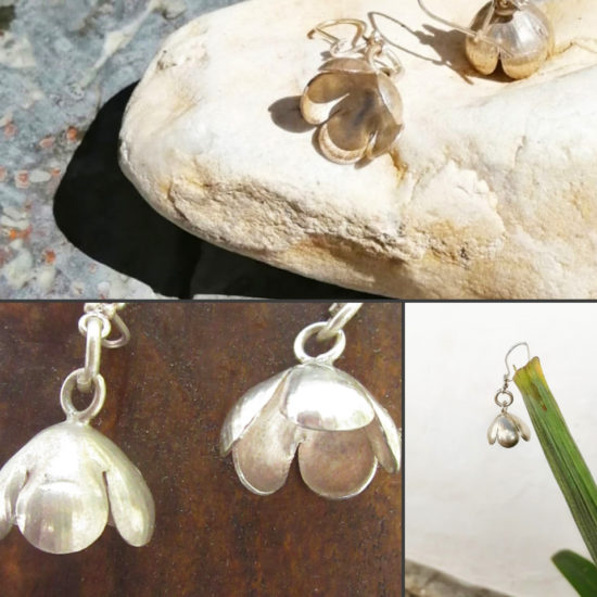 Pendientes, Flor de Plata