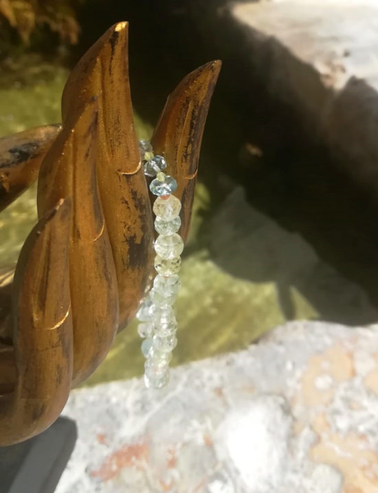 Pulsera de Aguamarina y Plata