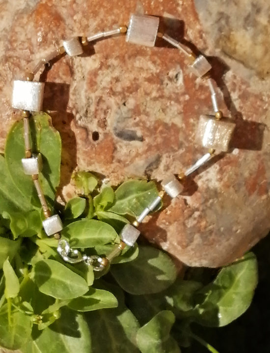 Pulsera Cubismo en Plata